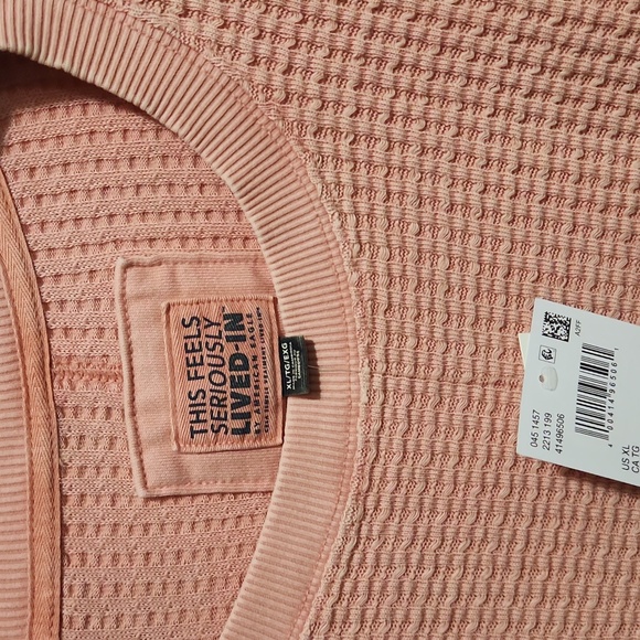 New! AE Oversized waffle sweatshirt Sz XLARGE - Picture 7 of 8